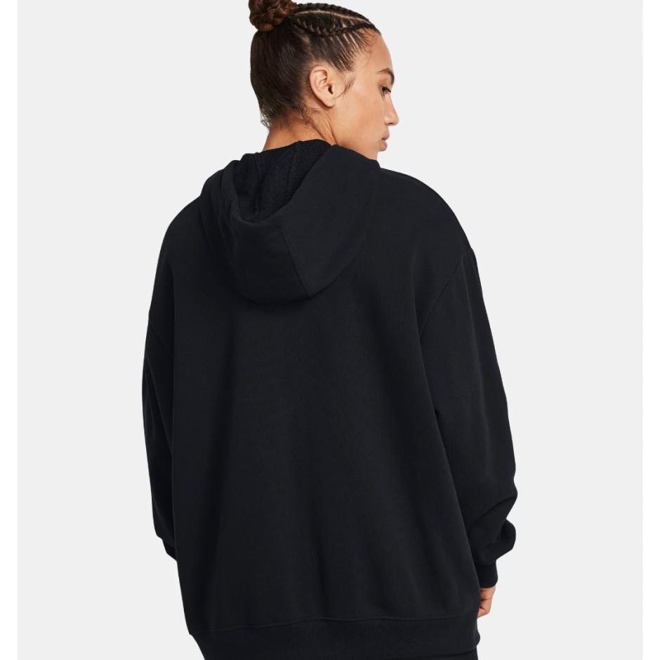 Γυναικεία Ζακέτα Προπόνησης Καφέ - Under Armour Project Rock Heavyweight Terry Oversized