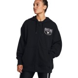 Γυναικεία Ζακέτα Προπόνησης Καφέ - Under Armour Project Rock Heavyweight Terry Oversized Εικόνα 