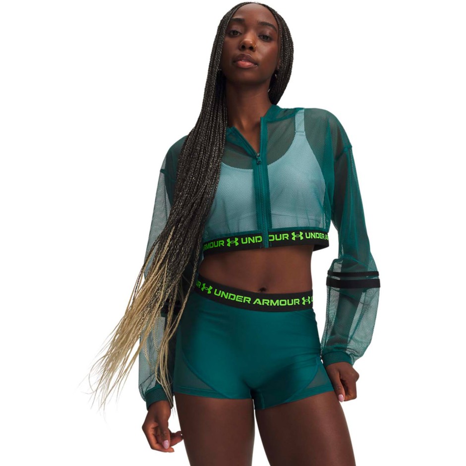 Γυναικεία Ζακέτα Προπόνησης Πετρόλ - Under Armour HeatGear Mesh