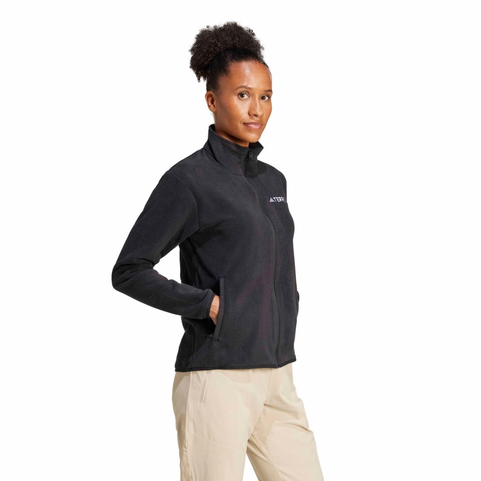Γυναικεία Ζακέτα Μαύρη - adidas Performance Multi Essentials Fleece