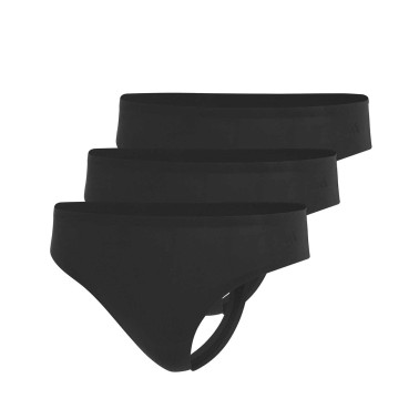 Γυναικεία Εσώρουχα Μαύρα - adidas Performance Active Light Flex Thong 3 Pack