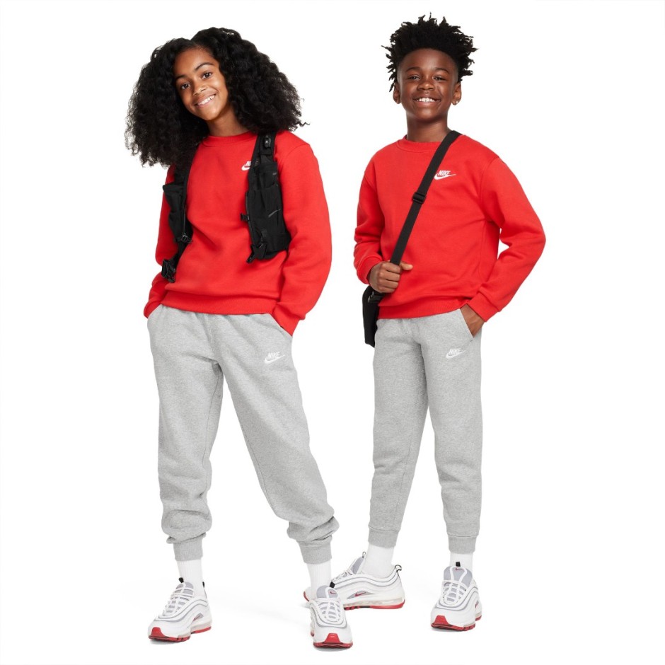 Παιδικό Παντελόνι Φόρμα Γκρι - Nike Sportswear Club Fleece