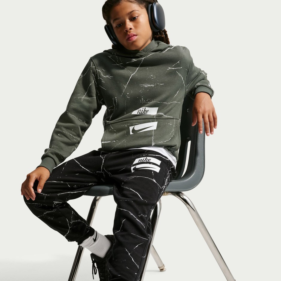 Παιδικό Παντελόνι Φόρμα Μαύρο - Nike Sportswear Club