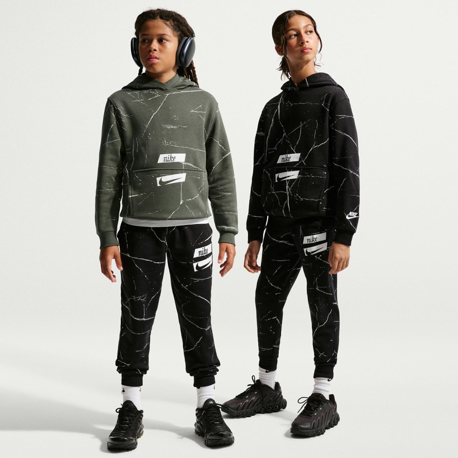 Παιδικό Παντελόνι Φόρμα Μαύρο - Nike Sportswear Club