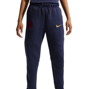 Παιδικό Παντελόνι Φόρμα Ποδοσφαίρου Μπλε - Nike Barcelona Tech Fleece