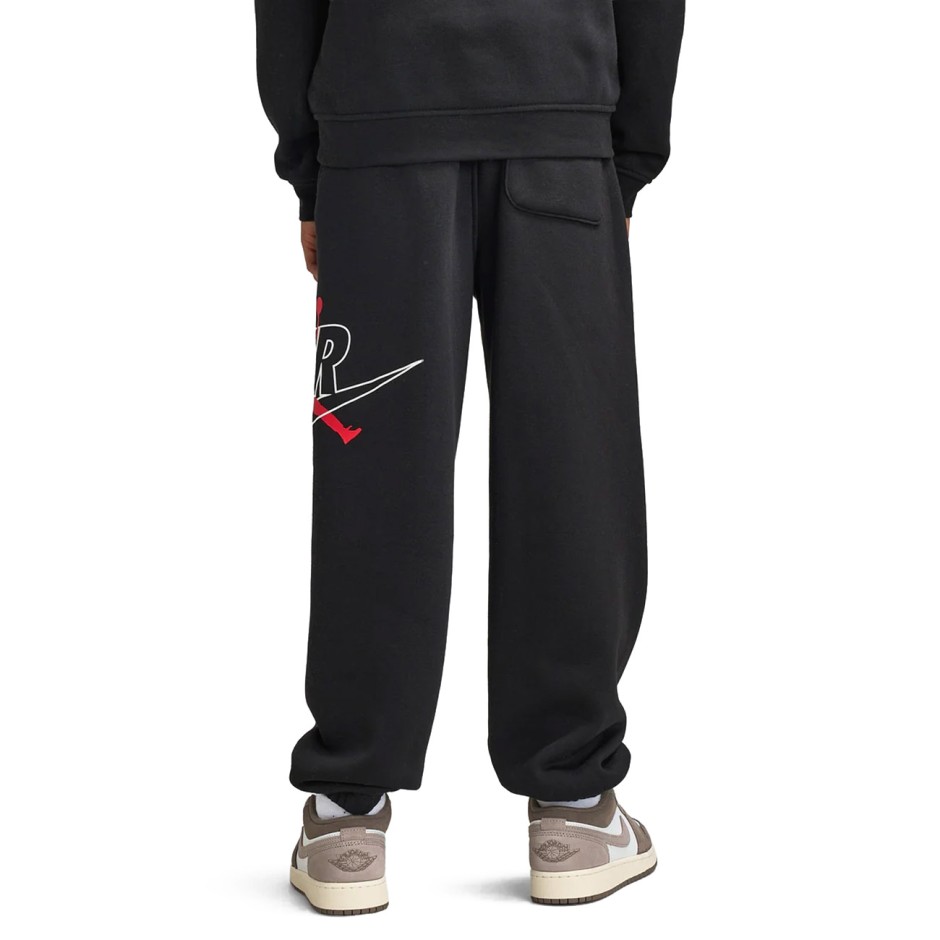 Παιδικό Παντελόνι Φόρμα Μαύρο - Jordan Jumpman Air Fleece