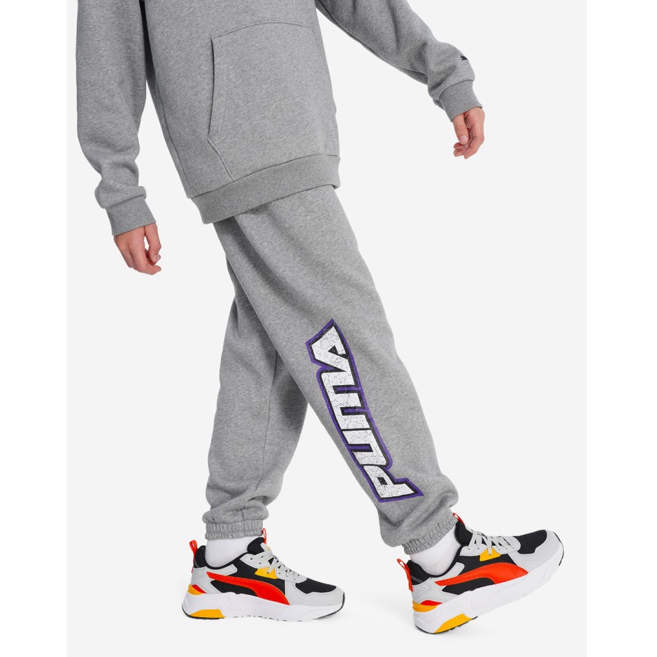 Παιδικό Παντελόνι Φόρμα Γκρι - PUMA Basketball Hoopstellations