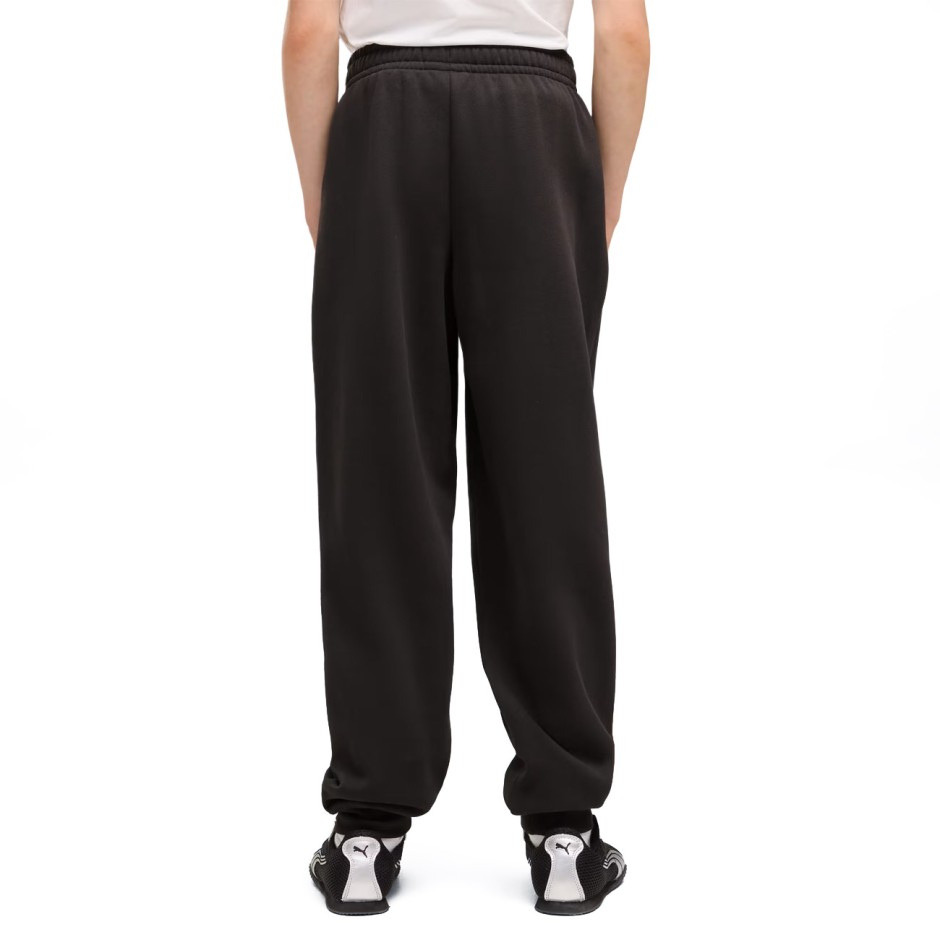 Παιδικό Παντελόνι Φόρμα Μαύρο - PUMA Essentials Logo Lab Relaxed