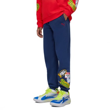 PUMA BASKETBALL HOOPERHOTLINE SWEATPANTS FL B 688981-73 Blue