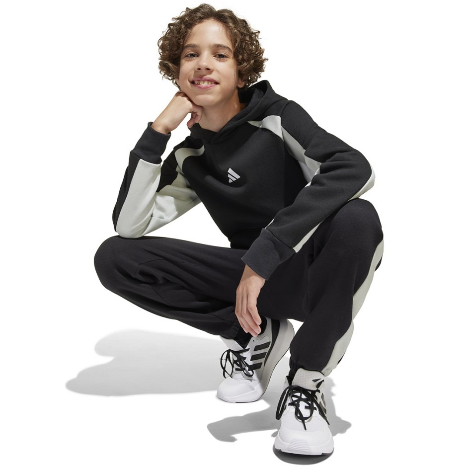 Παιδικό Παντελόνι Φόρμα Μαύρο - adidas Sportswear Essentials Colorblock