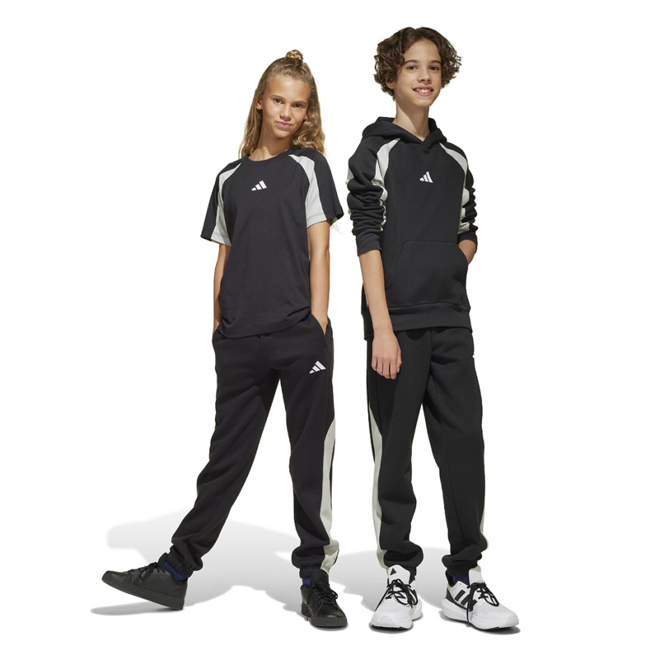 Παιδικό Παντελόνι Φόρμα Μαύρο - adidas Sportswear Essentials Colorblock