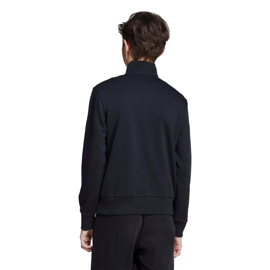 Παιδική Μακρυμάνικη Μπλούζα Μαύρη - adidas Sportswear Essentials Half-Zip