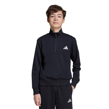 Παιδική Μακρυμάνικη Μπλούζα Μαύρη - adidas Sportswear Essentials Half-Zip