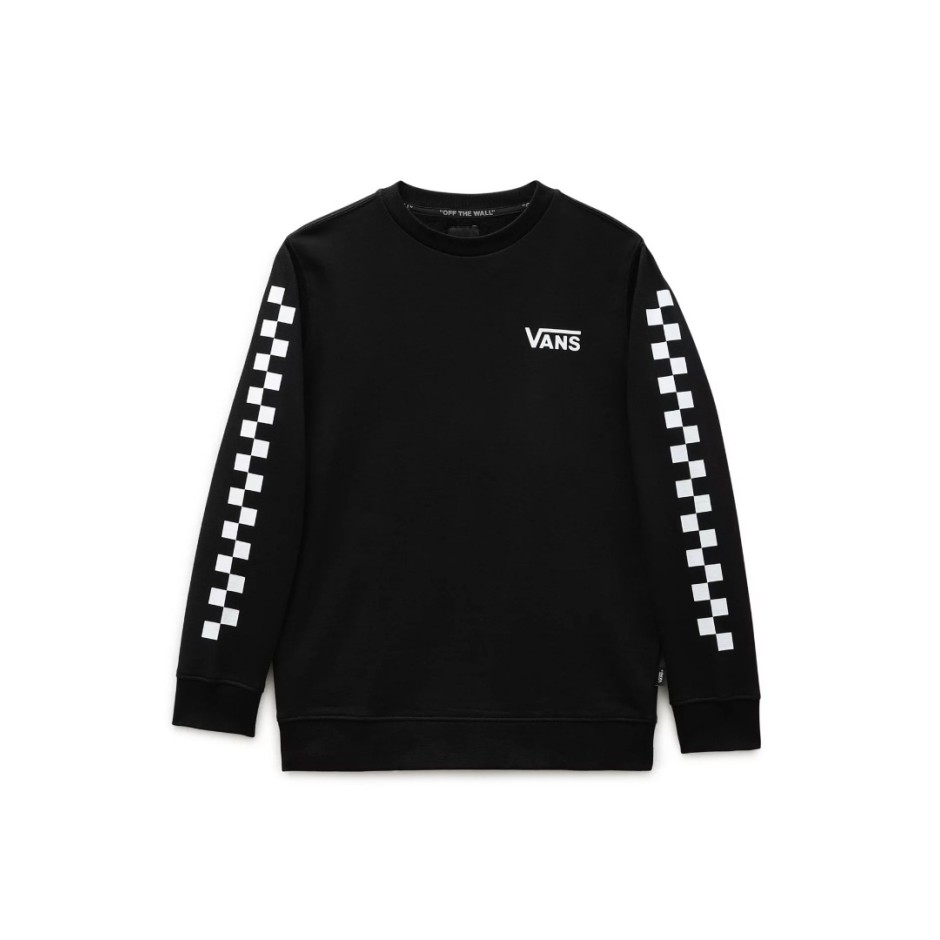 VANS BY EXPOSITION CHECK CREW BOYS VN0A3HWCBLK-BLK Black