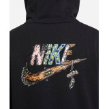 NIKE B NSW HOODIE AF SNK HOOK DM4092-010 Black Image 4