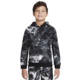 NIKE B NSW CLUB FLC PO FT AOP HO22 DV3059-010 Black Image 