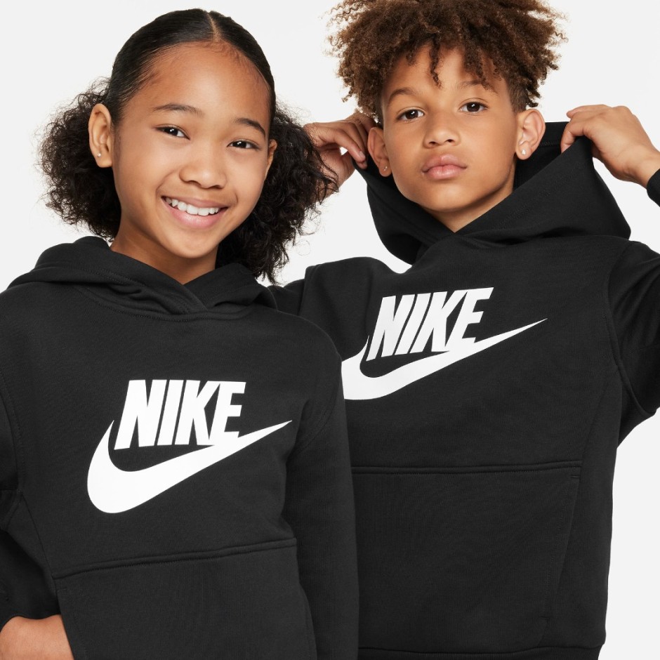Παιδικό Φούτερ Μαύρο - Nike Sportswear Club Fleece 