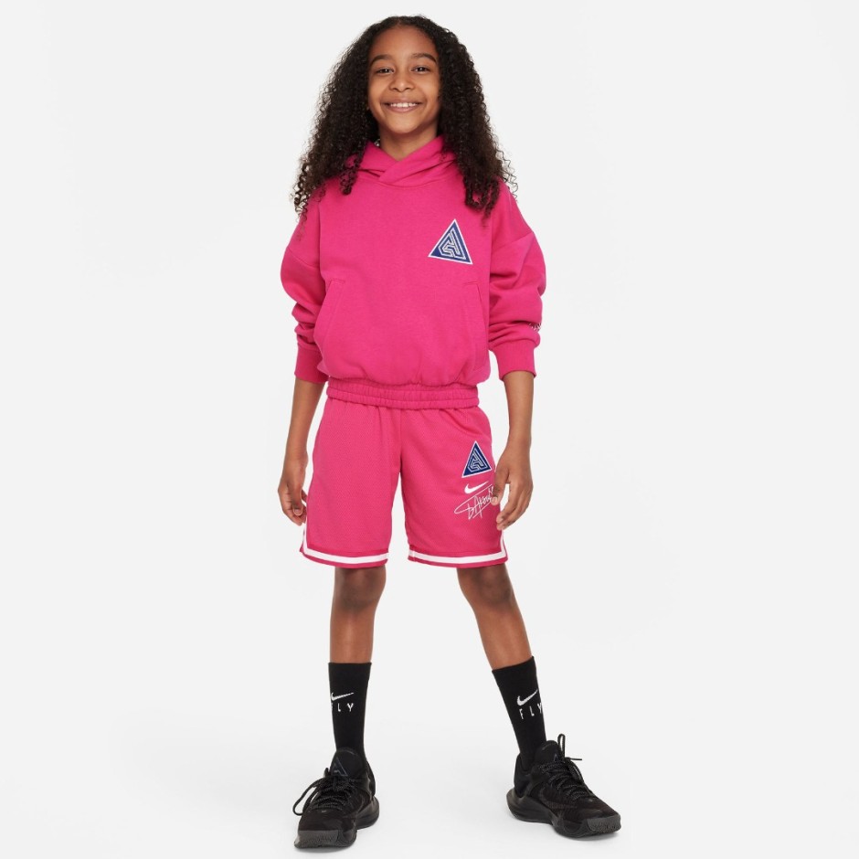 Nike Giannis Φούξια - Παιδική Μπλούζα Φούτερ 