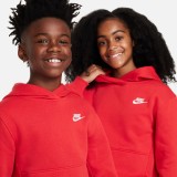NIKE K NSW CLUB FLC HDY LBR FD3000-657 Red Image 1