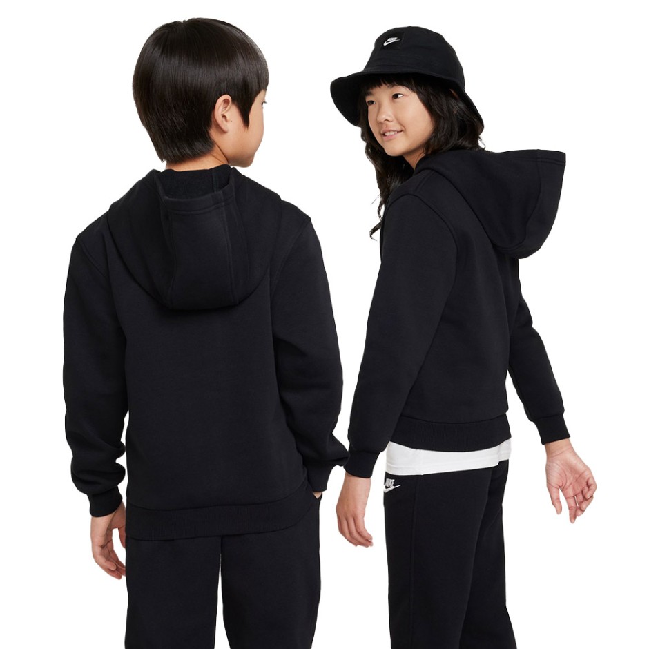 Παιδικό Φούτερ Μαύρο - Nike Sportswear Club Fleece 
