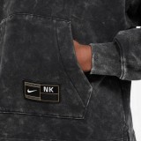 NIKE K NK COB FLC PO HOODIE WASH FZ5266-010 Black Image 1