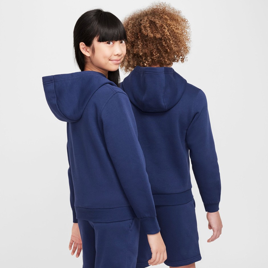 NIKE K NSW CLUB FLC HDY HBR MC HJ3156-410 Blue