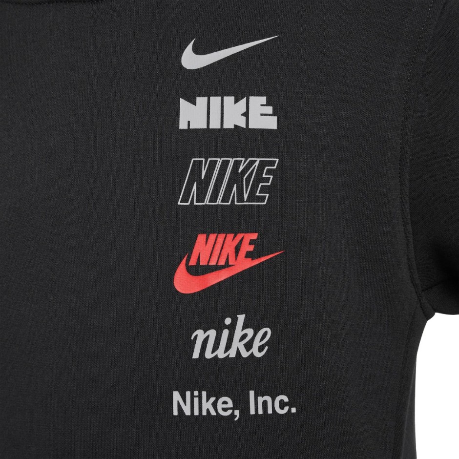 NIKE K NSW CLUB FLC HDY MLOGO HQ0970-010 Black