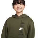 NIKE K NSW CLUB FLC HDY MLOGO HQ0970-325 Κhaki Image 1