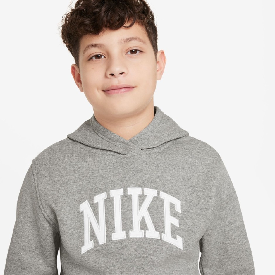 NIKE K NSW CLUB FLC HDY HBR MC HJ3156-063 Grey