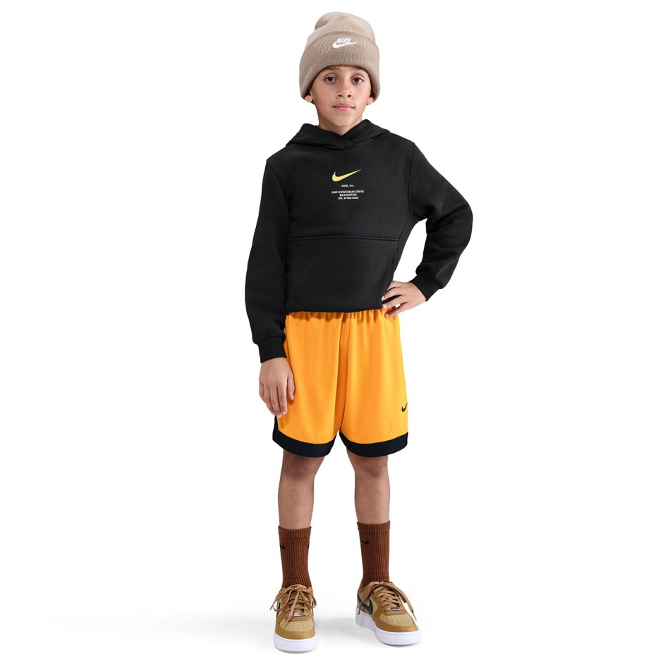 Παιδικό Φούτερ Μαύρο - Nike Sportswear Club Fleece