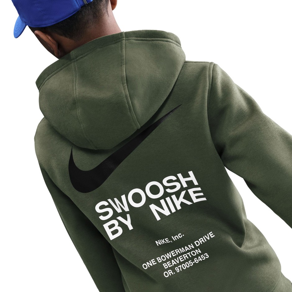 Παιδικό Φούτερ Χακί - Nike Sportswear Club Fleece