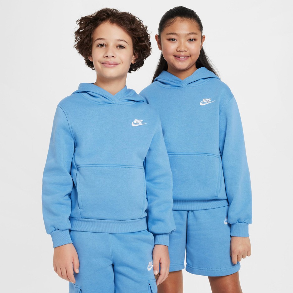 Παιδικό Φούτερ Σιέλ - Nike Sportswear Club Fleece