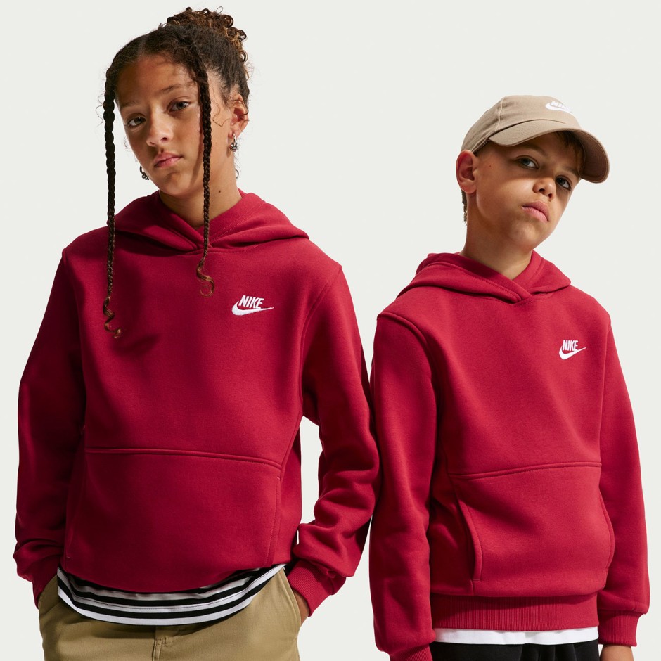 Παιδικό Φούτερ Μπορντό - Nike Sportswear Club Fleece