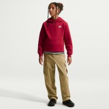 Παιδικό Φούτερ Μπορντό - Nike Sportswear Club Fleece Εικόνα 4
