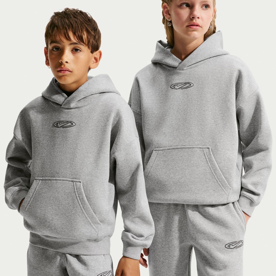 NIKE K NSW CLUB FLC OS HDY CS IO1683-063 Γκρί
