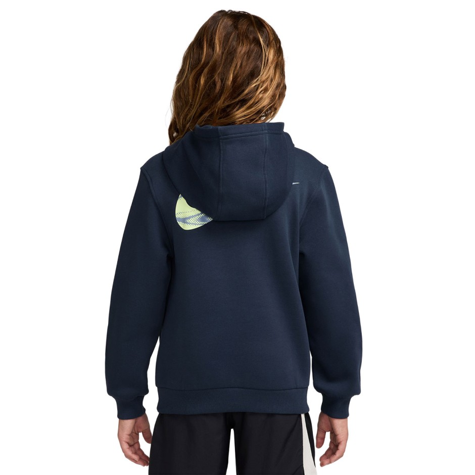 Παιδικό Φούτερ Μπλε - Nike Erling Haaland Club Fleece