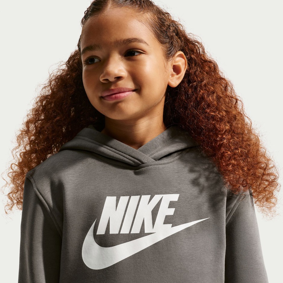 Kids' Hoodie Beige - Nike Sportswear Club Fleece