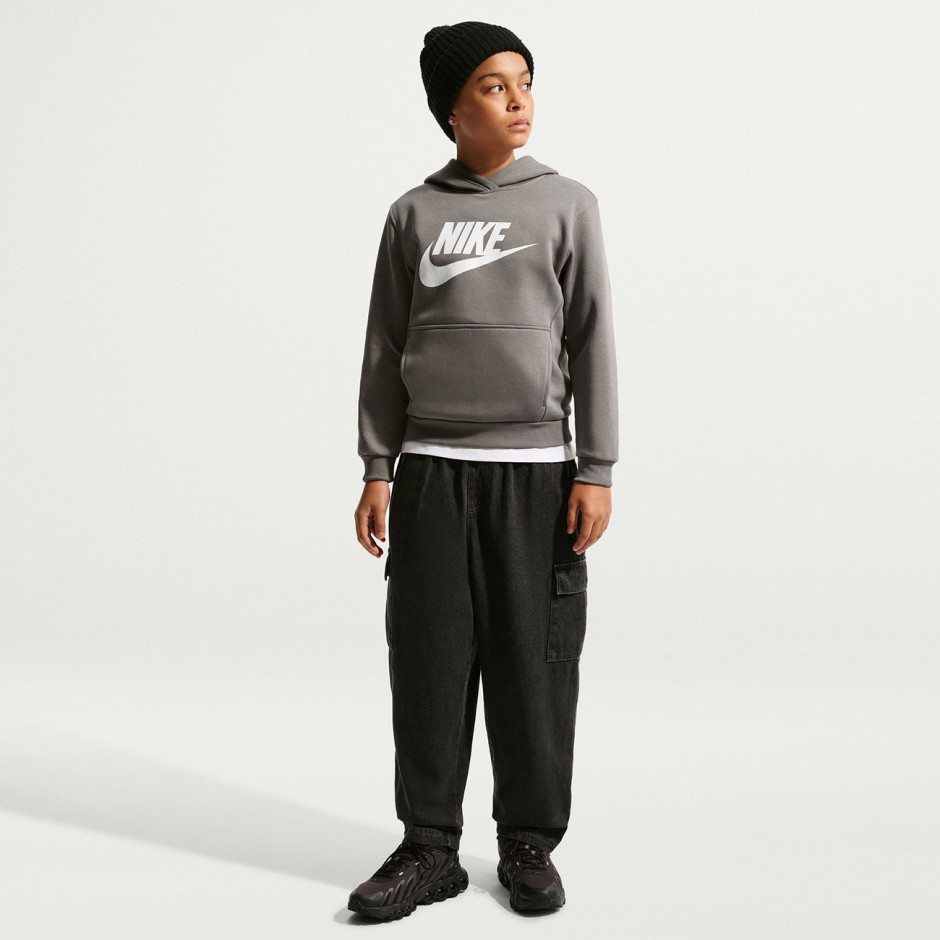 Kids' Hoodie Beige - Nike Sportswear Club Fleece