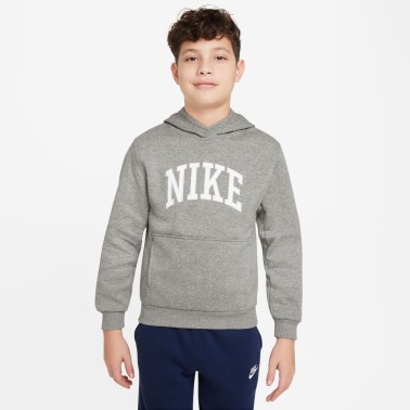 NIKE K NSW CLUB FLC HDY HBR MC HJ3156-063 Grey