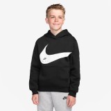 Kids' Hoodie Black - Nike Sportswear Club Image 