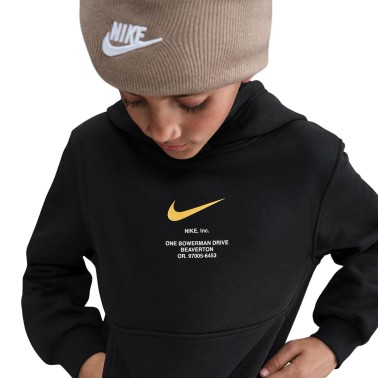Παιδικό Φούτερ Μαύρο - Nike Sportswear Club Fleece
