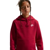 Παιδικό Φούτερ Μπορντό - Nike Sportswear Club Fleece Εικόνα 