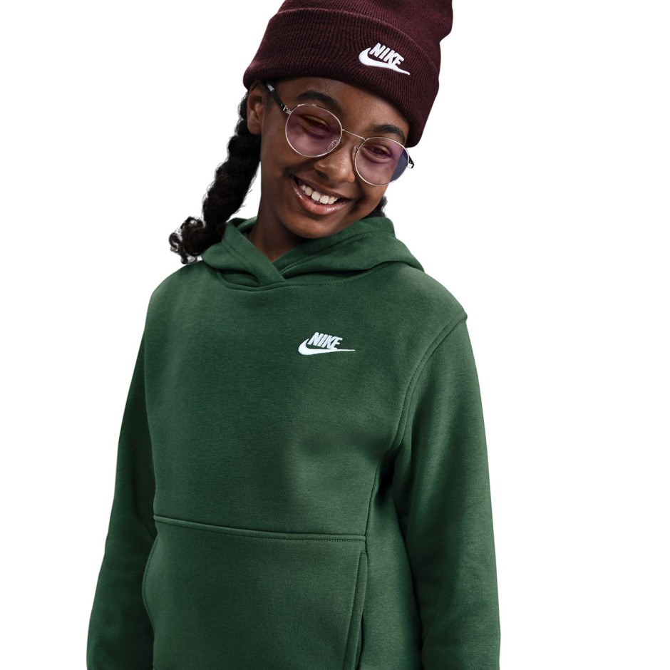 Παιδικό Φούτερ Πράσινο - Nike Sportswear Club Fleece