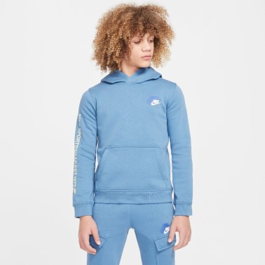 Παιδικό Φούτερ Σιέλ - Nike Sportswear Standard Issue 