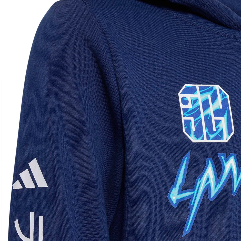 Παιδικό Φούτερ Μπλε - adidas Performance Lamine Yamal 26 Anime Graphic
