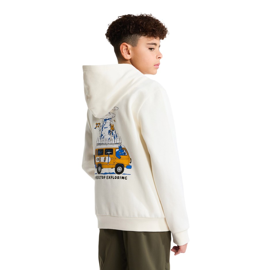 Kids' Hoodie White - The North Face Outdoor Regular Graphic