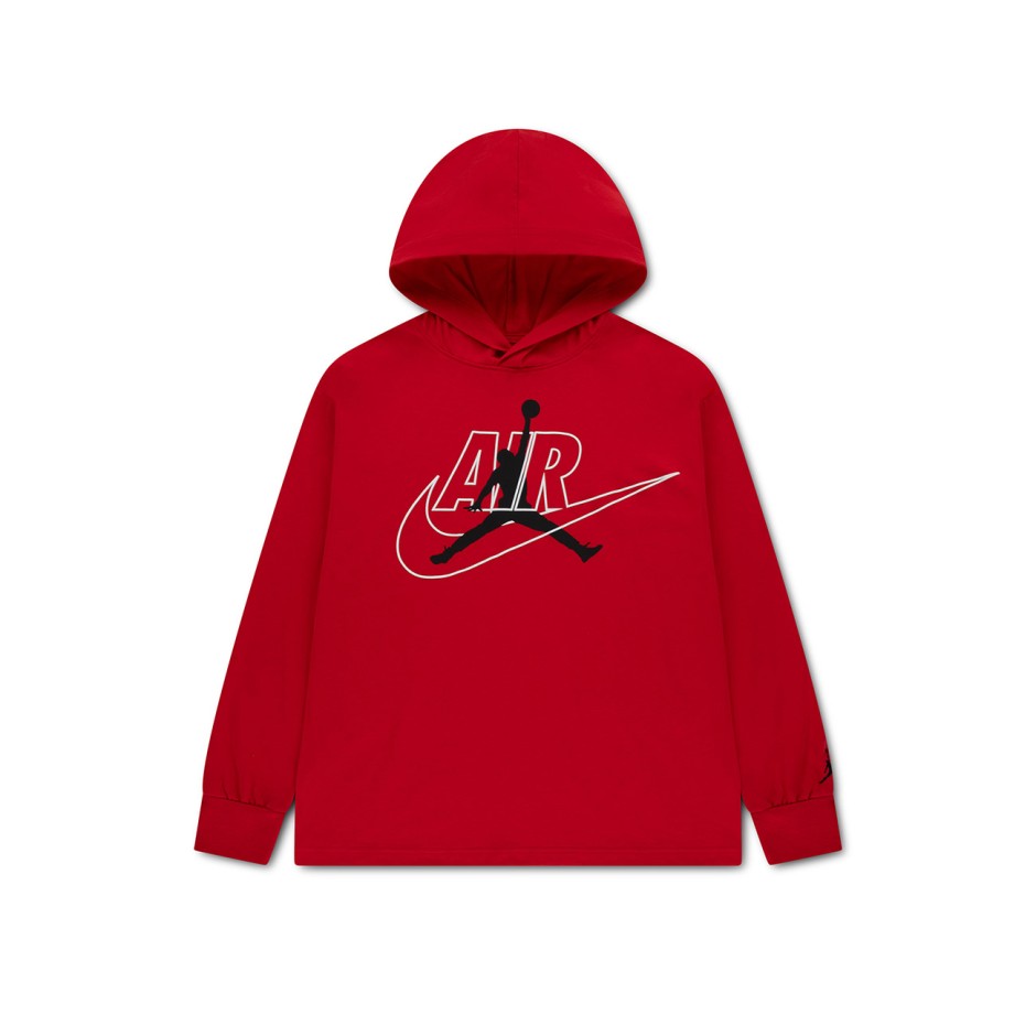 Kids' Long-Sleeve T-Shirt Red - Jordan Jumpman Air