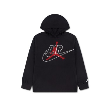 Kids' Long-Sleeve T-Shirt Black - Jordan Jumpman Air