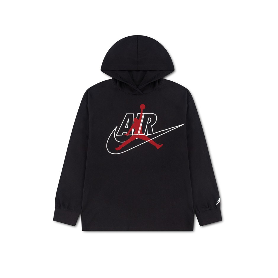 Kids' Long-Sleeve T-Shirt Black - Jordan Jumpman Air