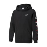 PUMA CLASSICS GRAPHICS HOODIE TR B 531799-01 Μαύρο Εικόνα 